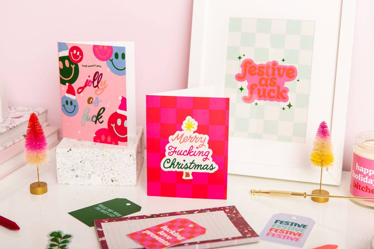 Holiday Greeting Card- Bout to get Cozy AF