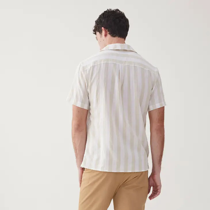 Cabana Striped Button S/S Down