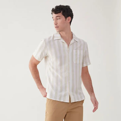 Cabana Striped Button S/S Down