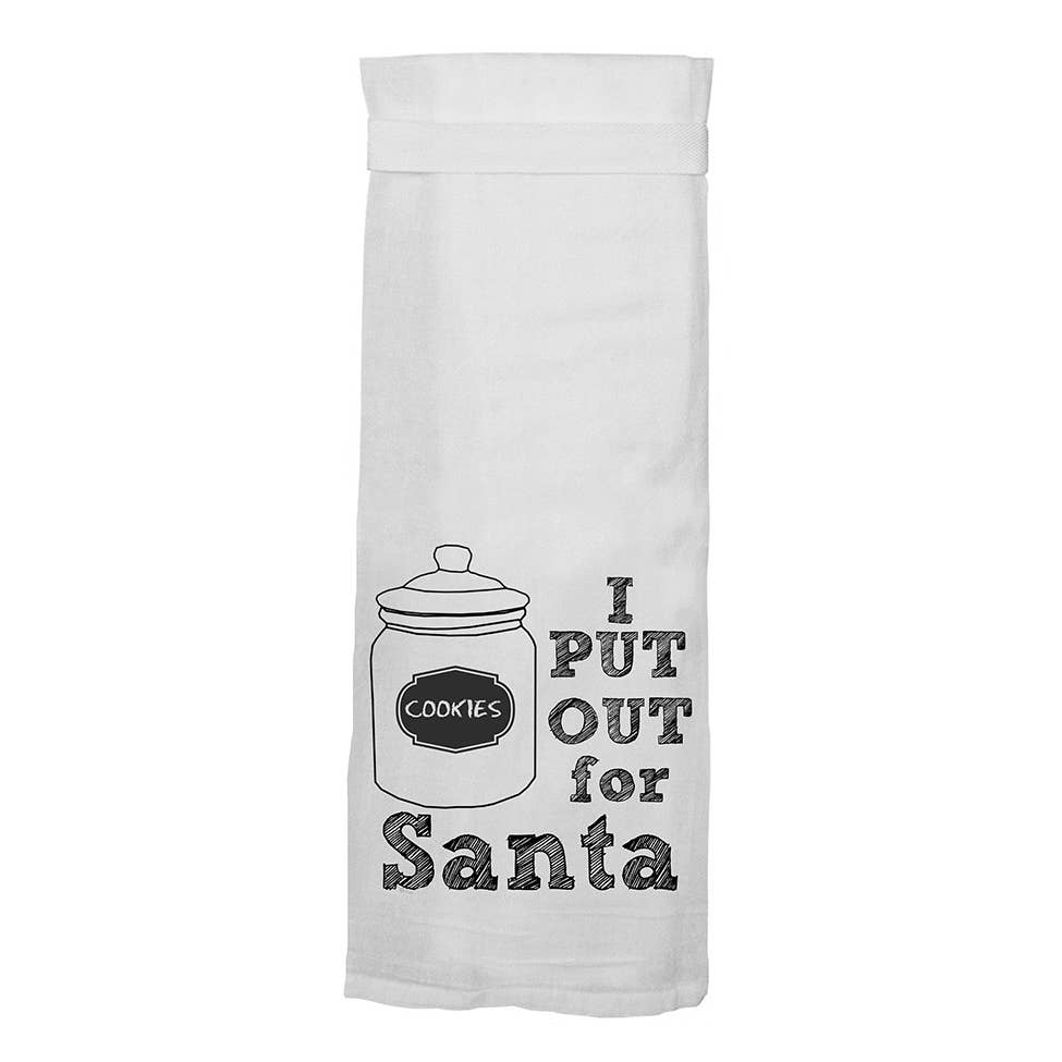 I Put Out For Santa Hang Towel
