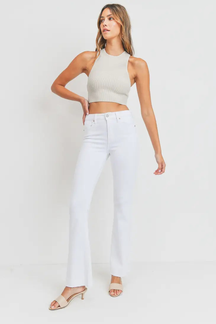 Whitney White Flares