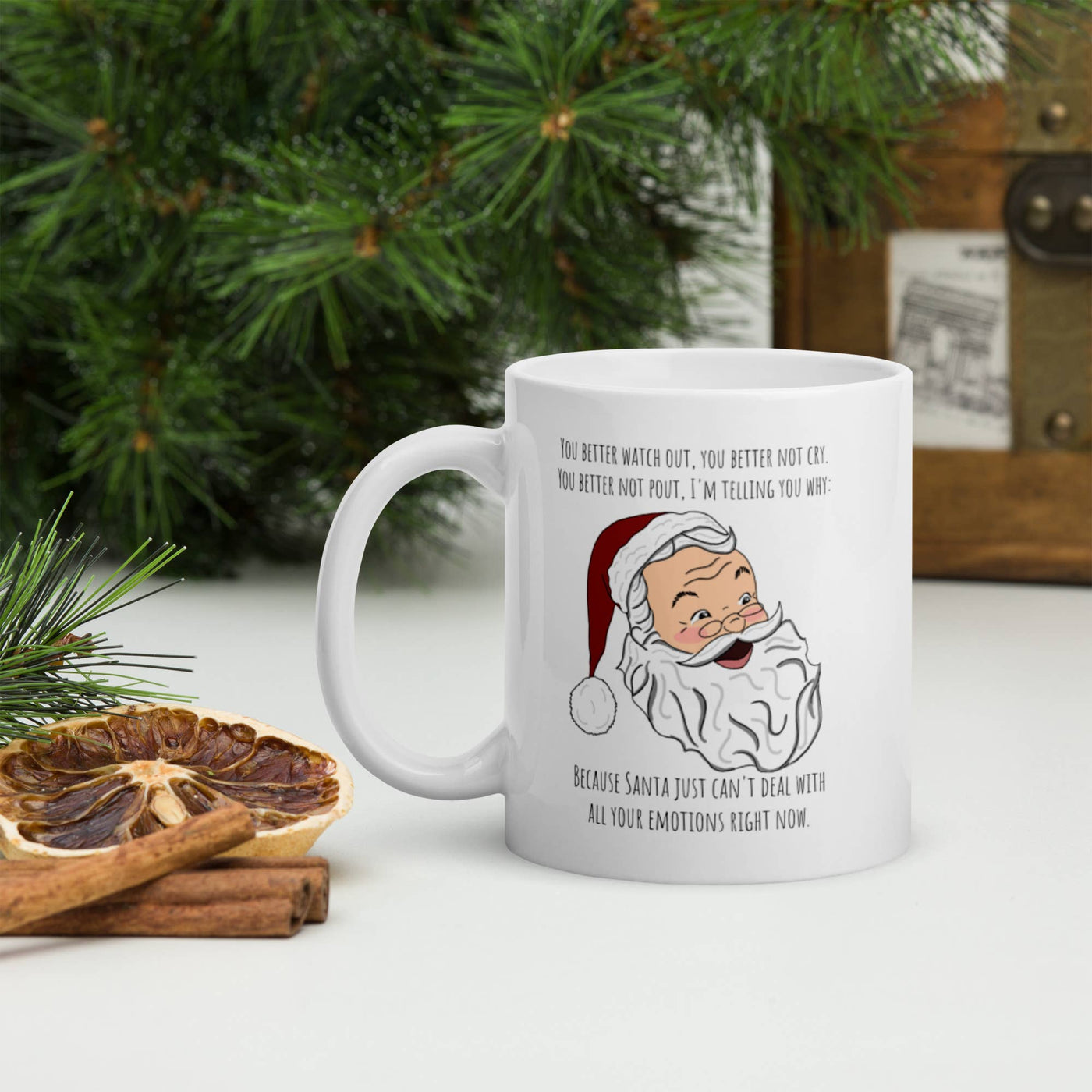 Santa Can't Deal with You Christmas Coffee Mug