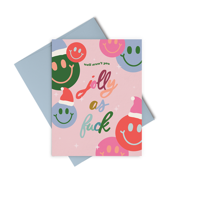Holiday Greeting Cards- Jolly As Fuck